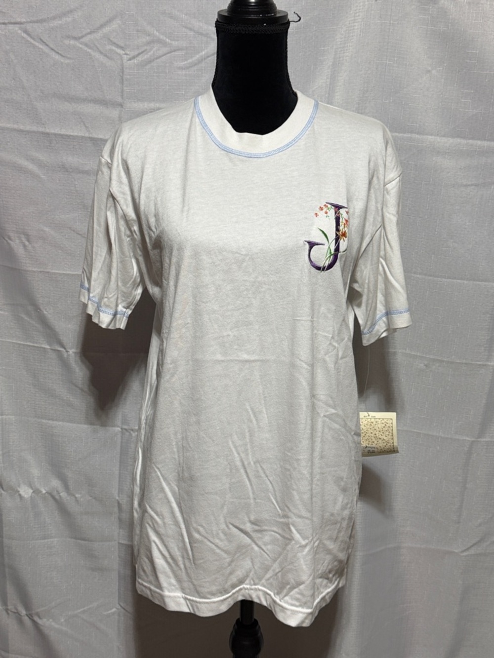 Susan Bristol Vintage Grandma Core Initial J T-Shirt